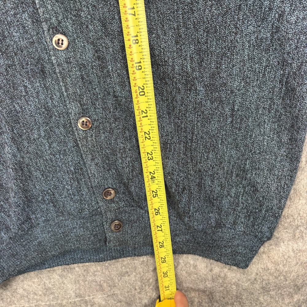Arnold Palmer Robert Bruce Alpaca Wool Cardigan Sweater Men's XL Blue Kobain 60s - Picture 4 of 8